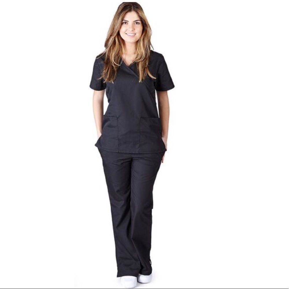 Natural Comfort Black Scrub Size L